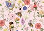 Postcard Belle and Boo | Secret Bug Garden Pink_