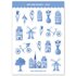 Delft Blue Stickers - Little Lefty Lou_