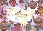 Postcard Merry Christmas Teacups - Romyillustrations_