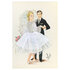 Textile Folded Card | Flamenco French Wedding_