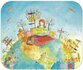 TV Art Postcard Jehanne Weyman | World Map_