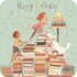Audrey Bussi / Elisa Rochetain Postcard - happy birthday - books_