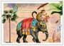 PK 617 Tausendschön Postcard | Monkey on Elephant_