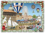 PK 8008 Barbara Behr Glitter Postcard | Toulouse - La Grande Roue_