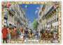 PK 8011 Barbara Behr Glitter Postcard | Bordeaux - Ville_