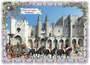 PK 8022 Barbara Behr Glitter Postcard | Avignon - Palais des Papes _