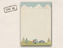 A5 Letter Paper Pad TikiOno | In the mountains_