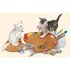 Postcard Ludom | Cats painting_