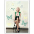 Postcard | Marilyn Monroe, butterflies_