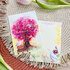 Postcard 'Boom met roze bloesem' - Romyillustrations_