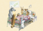Postcard | animals at the bedside_