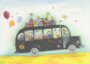 Postcard Kristiana Heinemann | Happy Birthday (Bus with animals)_