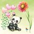 Nina Chen Postcard | Big and little panda_