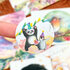 5x Sticker Panda en pinguin feest by RomyIllustrations_