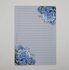 A4 Notepad Blue Flower - by StationeryParlor_