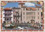 PK 8067 Barbara Behr Glitter Postcard | La France - Saint-Jean-de-Luz, Maison L'infante_