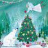 Mila Marquis Postcard Christmas | Christmas angel and fir tree_