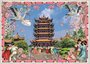 PK 8060 Barbara Behr Glitter Postcard | China - Wuhan_