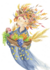 Postcard | Little Autumn (Elf with fruit basket and autumn leaves)_