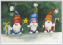 Postcard - Christmas gnomes_