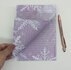 A5 Notepad Snowflakes - by StationeryParlor_