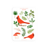 A6 Stickersheet by Muchable | Red Cardinal Bird_