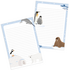 A5 Double Sided Notepad by muchable - Winter Animals_