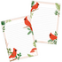 A5 Double Sided Notepad by muchable - Red Cardinal Bird_