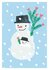 Postcard - winter - snowman_