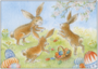 Postcard | Easter bunny meadow_