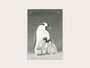 Postcard pinguïns donker - Appeloogje_