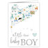 Greeting Card - A little new baby boy_