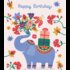 L'Atelier de Papier Aquarupella Postcard | Happy Birthday Elephant_