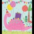 L'Atelier de Papier Aquarupella Postcard | Pink Dinosaur_