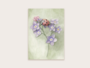 Postcard lieveheersbeestje met bloemen - Appeloogje_