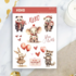 XOXO Sticker Sheet by Penpaling Paula_