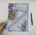 A4 Notepad Cornflowers - by StationeryParlor_
