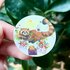 5x Sticker Rode Panda Posttak by RomyIllustrations_