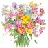 Carola Pabst Postcard | Spring Flower Bouquet_