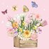 Sabina Comizzi Postcard | Spring Flowers and Butterflies_