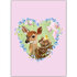 Postcard - m-illu - Deer Bunny Chick_