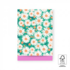 5 Paper Bags Daisy Bright Green - Pink (17x25cm)_