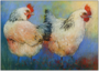 Postcard Loes Botman | Two Chickens_