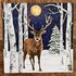 Carola Pabst Postcard Christmas | Winter Stag_