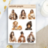 Autumn People Sticker Sheet by Penpaling Paula_