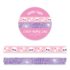 Skulls And Spiderweb Pink Purple - 2 Slim Washi Tapes - Little Lefty Lou _