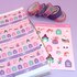 Skulls And Spiderweb Pink Purple - 2 Slim Washi Tapes - Little Lefty Lou _