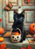 Black Cats: Trick or Treat | Postcard Fripperies_