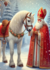 Sinterklaas met paard | Postcard Fripperies_