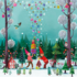 Mila Marquis Postcard Christmas | Christmas Elves with gifts_